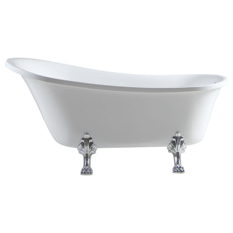 Fienza FR2550-1500C 1500mm Clawfoot Freestanding Acrylic Bath Chrome Feet - Freestanding Bath