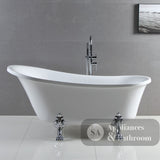Fienza FR2550-1700C 1700mm Clawfoot Freestanding Acrylic Bath Chrome Feet - Freestanding Bath
