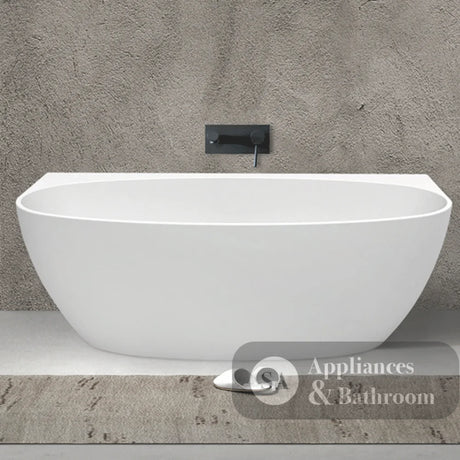 Fienza FR65-1300 Keeto Back-to-wall Acrylic Bath 1300mm Gloss White - Back To Wall Bath