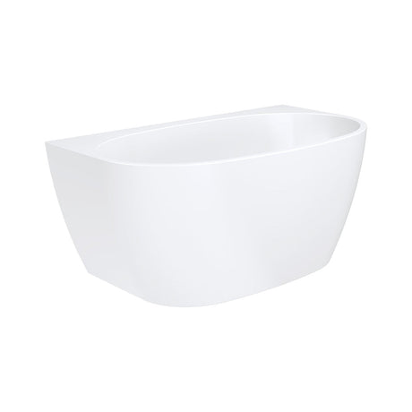Fienza FR65-1300 Keeto Back-to-wall Acrylic Bath 1300mm Gloss White - Back To Wall Bath