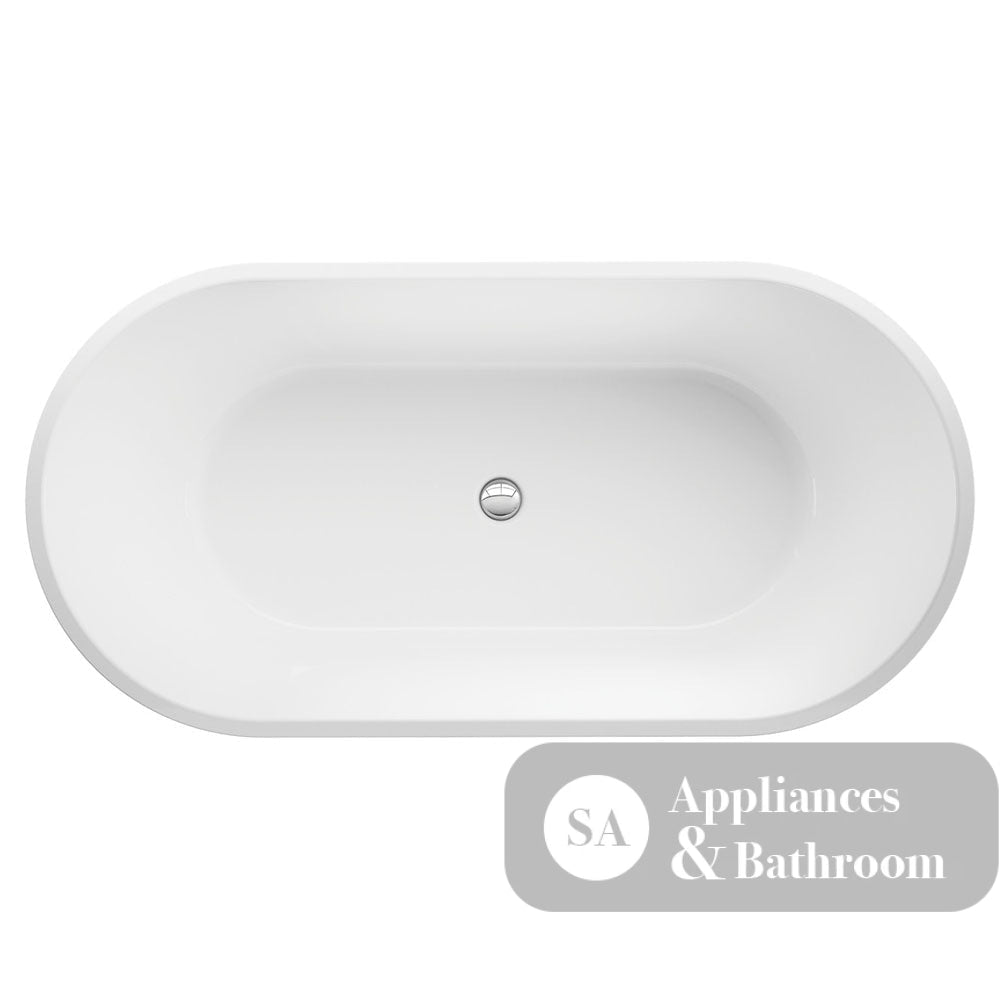 Fienza FR71-1500-OF Austin Freestanding Acrylic Bath 1500mm Gloss White - Freestanding Bath