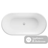 Fienza FR71-1500-OF Austin Freestanding Acrylic Bath 1500mm Gloss White - Freestanding Bath