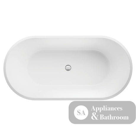 Fienza FR71-1500-OF Austin Freestanding Acrylic Bath 1500mm Gloss White - Freestanding Bath
