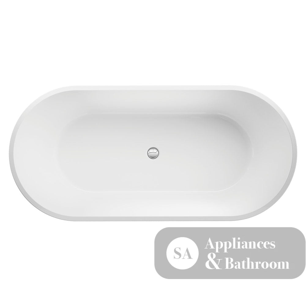 Fienza FR71-1700-OF Austin Freestanding Acrylic Bath 1700mm Gloss White - Freestanding Bath