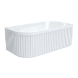 Fienza FR713-1500L-OF Eleanor Fluted Left-Hand Acrylic Corner Bath 1500mm - Corner Baths