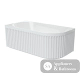 Fienza FR713-1500R Eleanor Fluted Right-Hand Acrylic Corner Bath 1500mm - Corner Baths