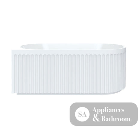 Fienza FR713-1500R Eleanor Fluted Right-Hand Acrylic Corner Bath 1500mm - Corner Baths