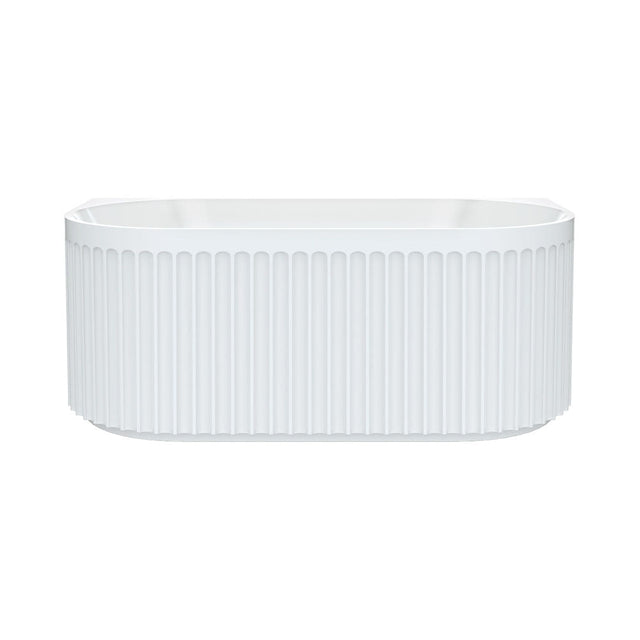 Fienza FR716-1500-OF Eleanor Back-To-Wall Acrylic Bath with Overflow 1500mm - Back To Wall Bath