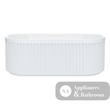 Fienza FR716-1700-OF Eleanor Back-To-Wall Acrylic Bath with Overflow 1700mm - Back To Wall Bath