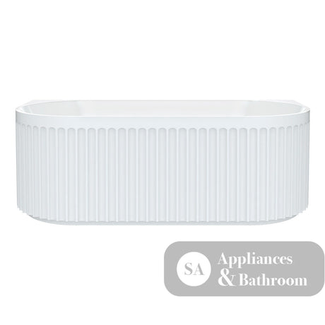 Fienza FR716-1700-OF Eleanor Back-To-Wall Acrylic Bath with Overflow 1700mm - Back To Wall Bath