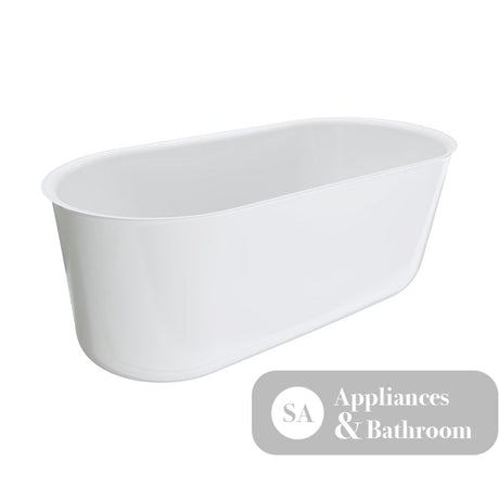 Fienza FR72-1500 Windsor Freestanding Acrylic Bath 1500mm Gloss White - Freestanding Bath