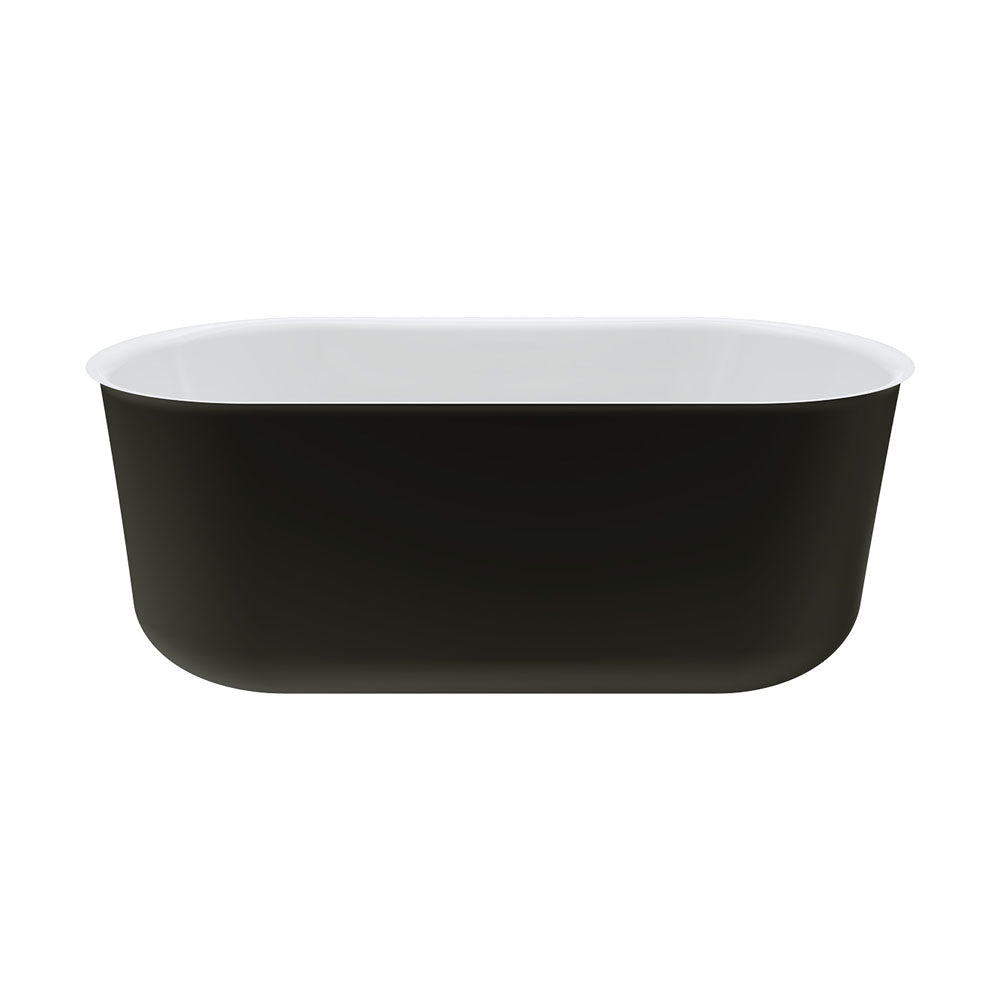 Fienza FR72-1500B Windsor Freestanding Acrylic Bath 1500mm Matte Black - Freestanding Bath