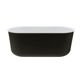 Fienza FR72-1500B Windsor Freestanding Acrylic Bath 1500mm Matte Black - Freestanding Bath