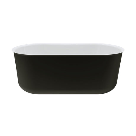 Fienza FR72-1500B Windsor Freestanding Acrylic Bath 1500mm Matte Black - Freestanding Bath