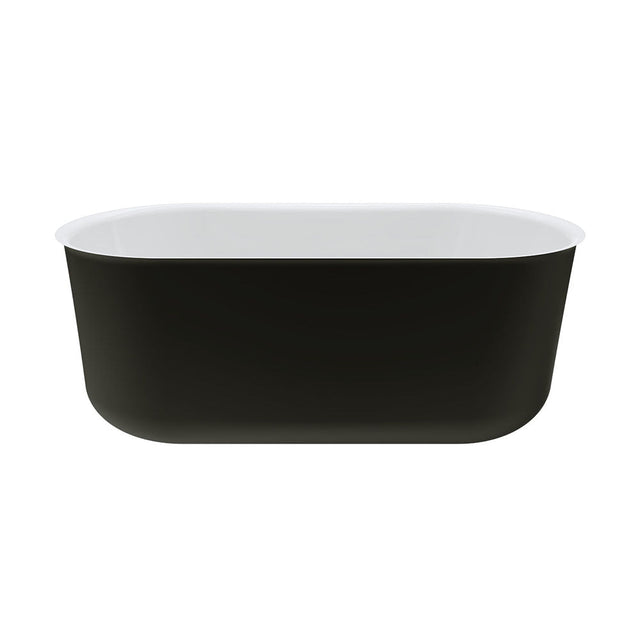 Fienza FR72-1500B Windsor Freestanding Acrylic Bath 1500mm Matte Black - Freestanding Bath