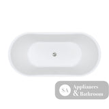 Fienza FR72-1500B Windsor Freestanding Acrylic Bath 1500mm Matte Black - Freestanding Bath