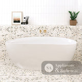 Fienza FR94-1700 Dayo Freestanding Acrylic Bath 1700mm Gloss White - Freestanding Bath