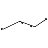 Fienza GRAB7094111LMB 140° Accessible Left-Hand Grab Rail Matte Black - Grab Rail