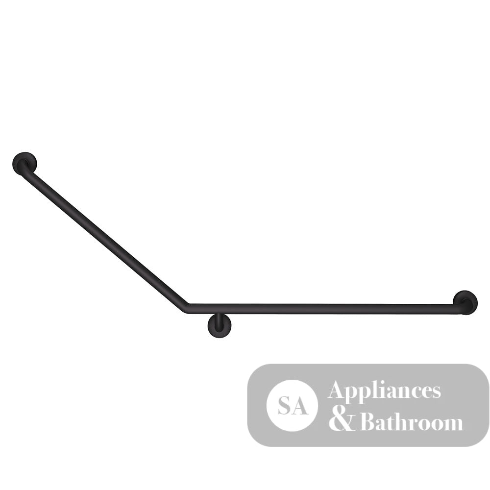 Fienza GRAB9070RMB 40° Accessible Care Right-Hand Grab Rail Matte Black - Grab Rail