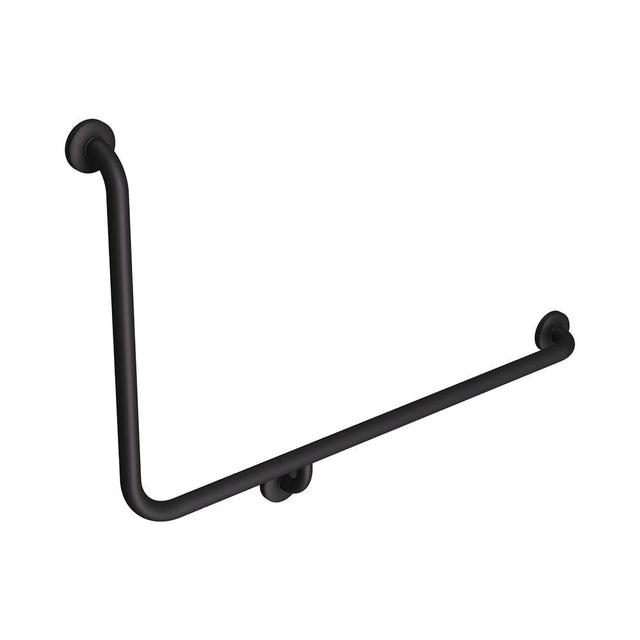 Fienza GRAB9660RMB 90° Accessible Care Right-Hand Grab Rail Matte Black - Grab Rail
