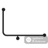 Fienza GRAB9660RMB 90° Accessible Care Right-Hand Grab Rail Matte Black - Grab Rail