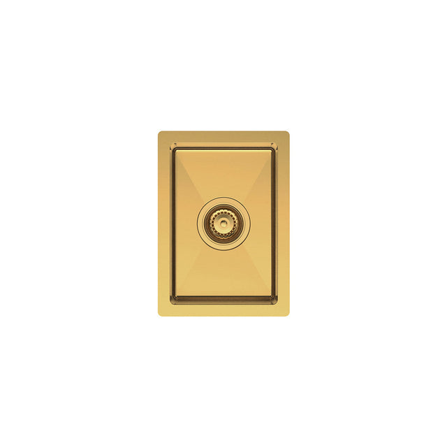 Fienza Hana 10L Single Kitchen Sink Rugged Brass