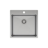 Fienza HANA 42L Square Laundry Sink with Overflow 68502-OF - Laundry Insert Sinks
