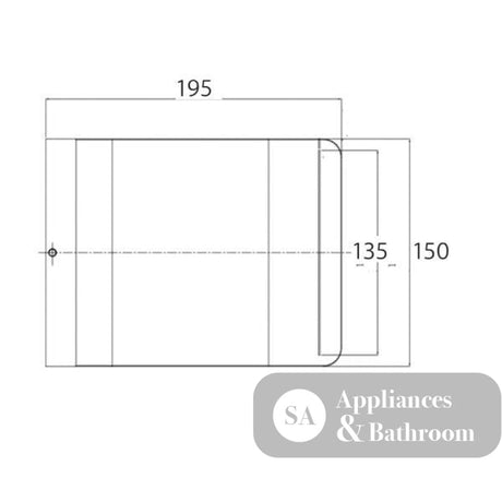 Fienza Harmon Waterfall Bath Outlet NLFIENZA004427 - Bath Spouts