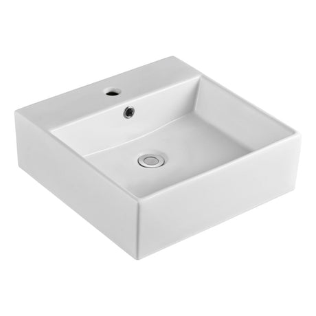 Fienza Helen RB71 1 Tap Hole Above Counter Basin Gloss White - Basins