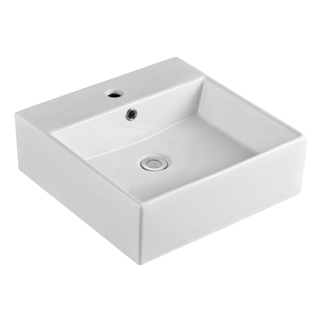 Fienza Helen RB71 1 Tap Hole Above Counter Basin Gloss White - Basins