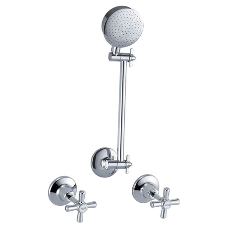 Fienza Houston Shower Set - Chrome - Wall Arm Shower