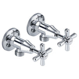 Fienza Houston Washing Machine Assemblies - Chrome Washing Machine Stops