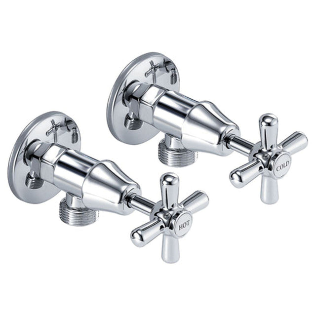 Fienza Houston Washing Machine Assemblies - Chrome Washing Machine Stops