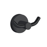 Fienza Hustle Double Robe Hook Matte Black 82504 Bathroom Accessories