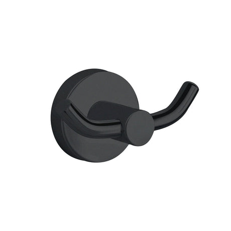 Fienza Hustle Double Robe Hook Matte Black 82504 Bathroom Accessories