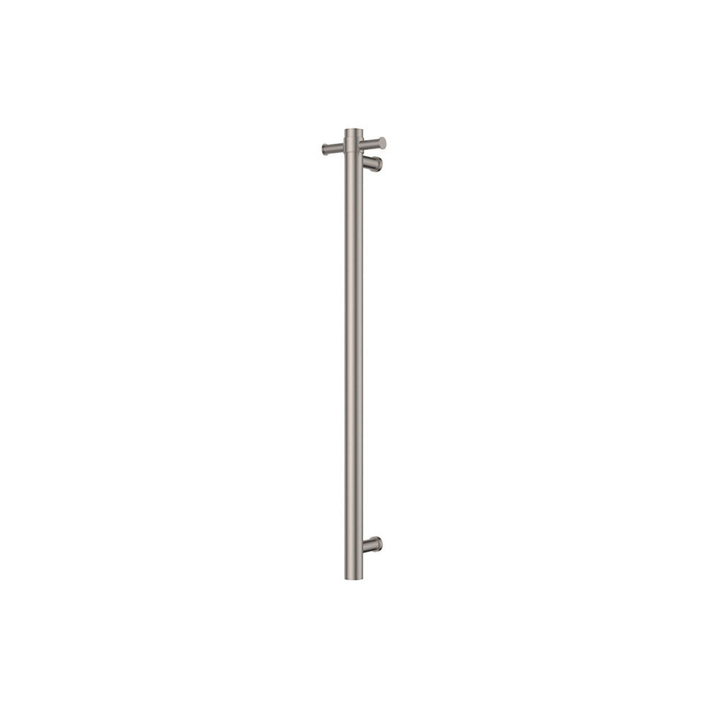 Fienza Isabella 827900BN Vertical Heated Towel Rail 100 x 900mm Brushed Nickel