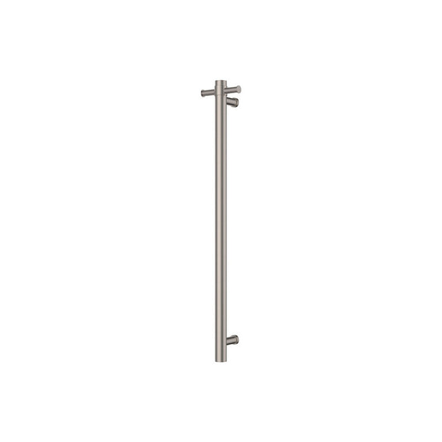 Fienza Isabella 827900BN Vertical Heated Towel Rail 100 x 900mm Brushed Nickel