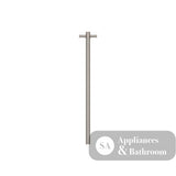 Fienza Isabella 827900BN Vertical Heated Towel Rail 100 x 900mm Brushed Nickel