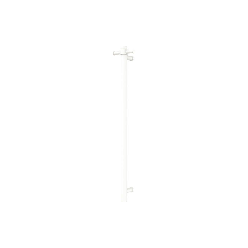 Fienza Isabella 827900MW Vertical Heated Towel Rail 100 x 900mm Matte White