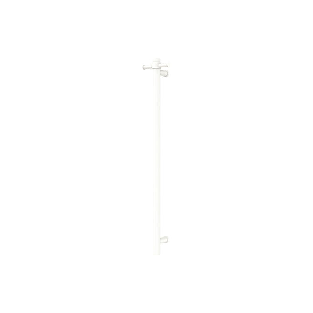 Fienza Isabella 827900MW Vertical Heated Towel Rail 100 x 900mm Matte White