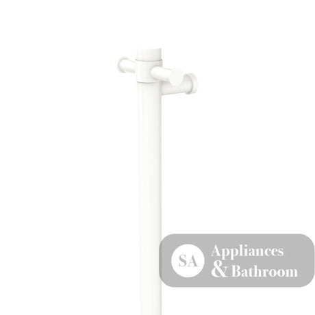 Fienza Isabella 827900MW Vertical Heated Towel Rail 100 x 900mm Matte White