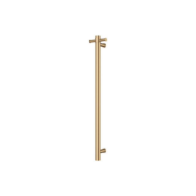 Fienza Isabella 827900UB Vertical Heated Towel Rail 100 x 900mm Urban Brass