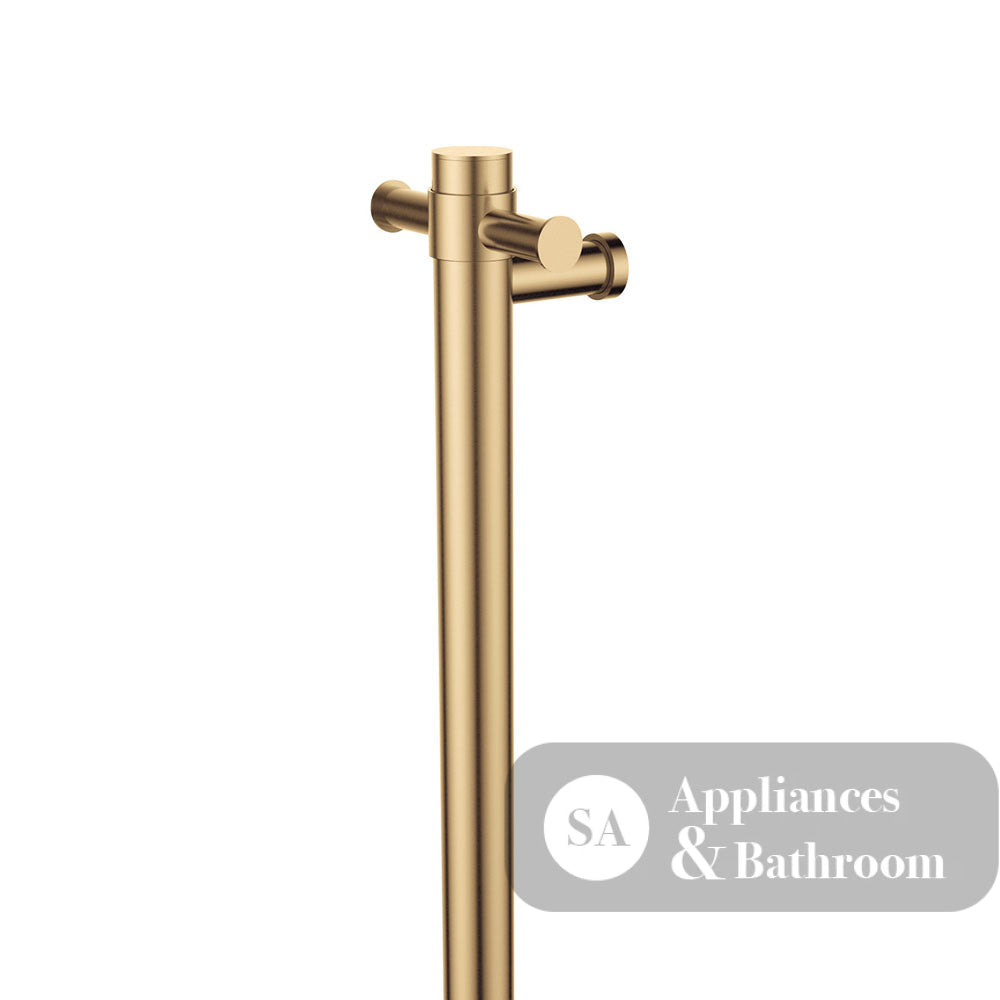 Fienza Isabella 827900UB Vertical Heated Towel Rail 100 x 900mm Urban Brass