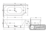 Fienza Isabella Acrylic Corner Bath 1700mm - Gloss White - Corner Baths