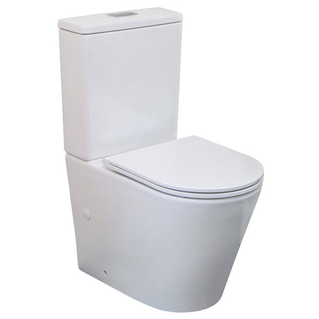 Fienza Isabella Back-to-Wall Suite Slim Seat - Gloss White - Back to Wall Suites