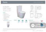 Fienza Isabella Back-to-Wall Suite Slim Seat - Gloss White - Back to Wall Suites