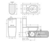 Fienza Isabella Back-to-Wall Suite - Back to Wall Suites