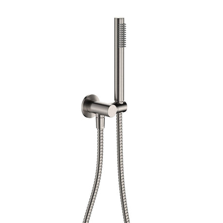 Fienza Isabella Hand Shower - Brushed Nickel - Isabella Hand Shower Round Plate Brushed Nickel - Hand Shower