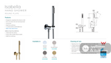 Fienza Isabella Hand Shower - Urban Brass - Hand Shower