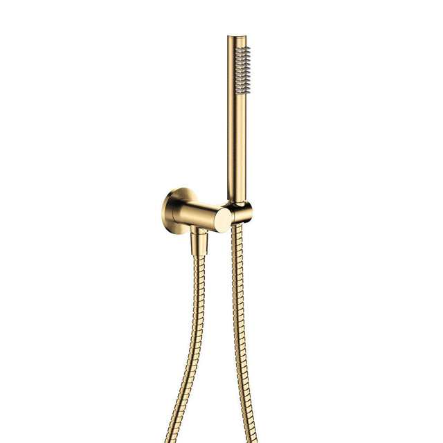 Fienza Isabella Hand Shower - Urban Brass - Isabella Hand Shower Round Plate Brushed Brass - Hand Shower